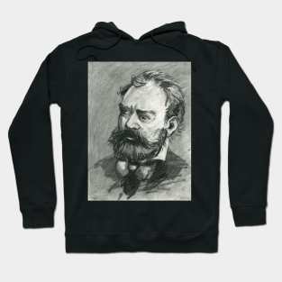 Antonín Dvořák - charcoal portrait Hoodie